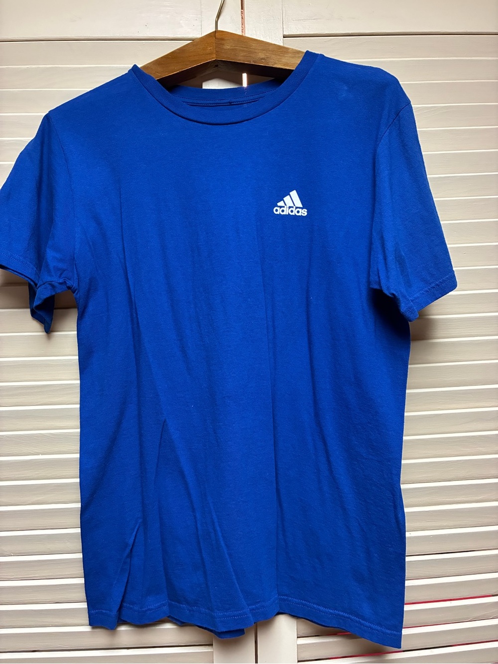 adidas Royal Blue Short-Sleeve Athletic Tee